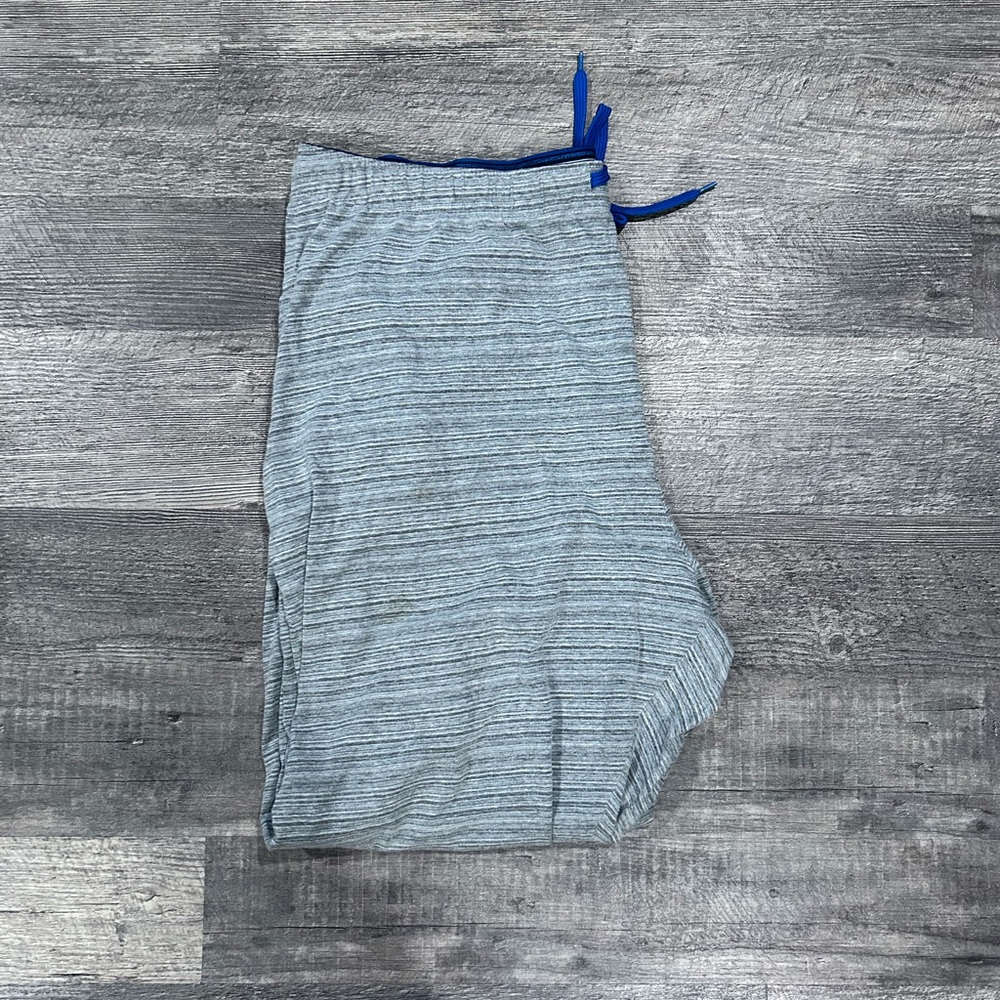 Bass Heather Gray Joggers with Blue Ties